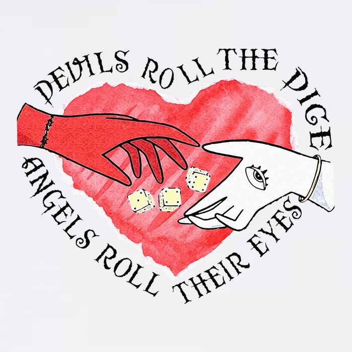 Devils Dice Angels Eyes Valentines Day Costume Magnet