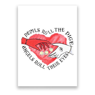 Devils Dice Angels Eyes Valentines Day Costume Poster