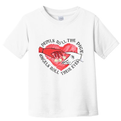 Devils Dice Angels Eyes Valentines Day Costume Toddler T-Shirt