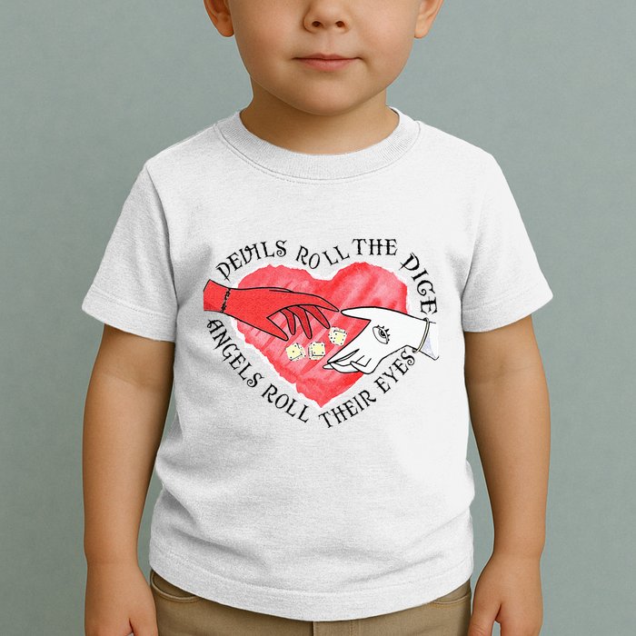 Devils Dice Angels Eyes Valentines Day Costume Toddler T-Shirt