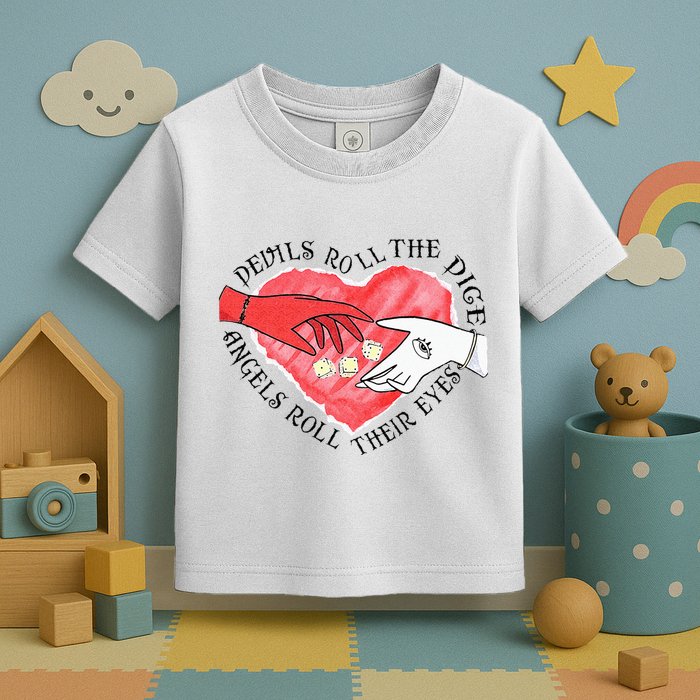Devils Dice Angels Eyes Valentines Day Costume Toddler T-Shirt