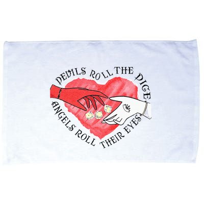 Devils Dice Angels Eyes Valentines Day Costume Microfiber Hand Towel