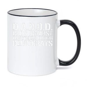 Daddd Dads Against Daughters Dating Democrats 11oz Black Color Changing Mug