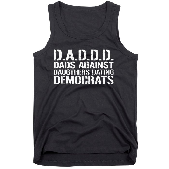 Daddd Dads Against Daughters Dating Democrats Tank Top