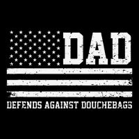 Dad Defends Against Douchebags Apparel Father Day Quote Backpack