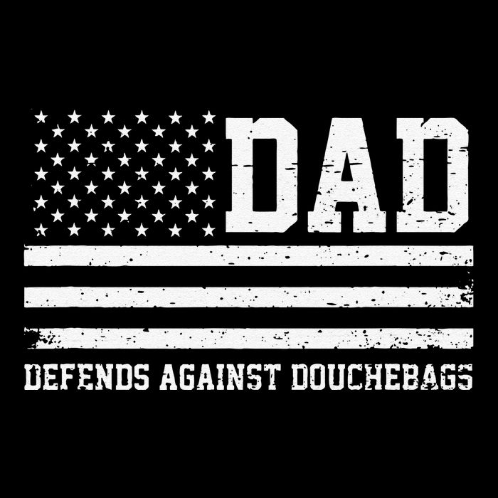 Dad Defends Against Douchebags Apparel Father Day Quote Backpack