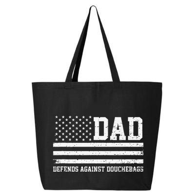 Dad Defends Against Douchebags Apparel Father Day Quote 25L Jumbo Tote