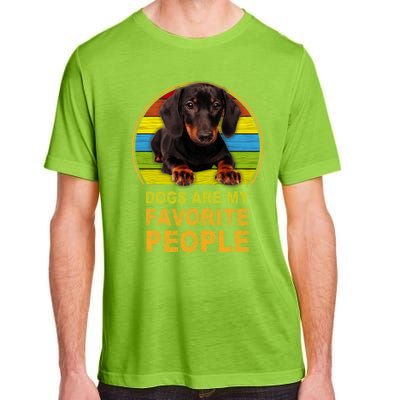 Dachshund Dogs Are My Favorite People Cute Gift Adult ChromaSoft Performance T-Shirt