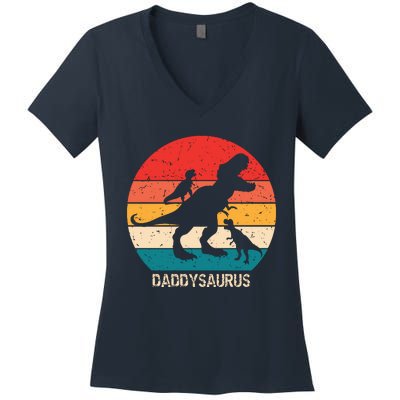 DADDSAURUS Women's V-Neck T-Shirt