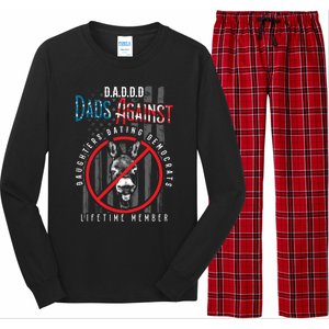 Daddd Dads Against Daughters Dating Democrats Meaningful Gift Long Sleeve Pajama Set