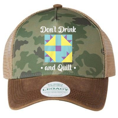 DonT Drink And Quilt Legacy Tie Dye Trucker Hat