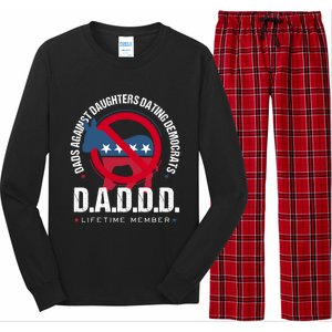 Daddd Dads Against Daughters Dating Democrats Gift Long Sleeve Pajama Set