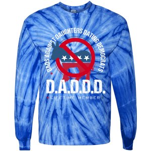 Daddd Dads Against Daughters Dating Democrats Gift Tie-Dye Long Sleeve Shirt