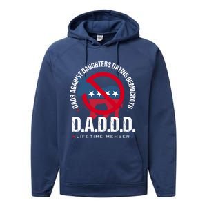 Daddd Dads Against Daughters Dating Democrats Gift Performance Fleece Hoodie