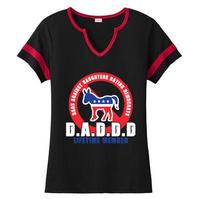 Daddd Dads Against Daughters Dating Democrats Gift Ladies Halftime Notch Neck Tee