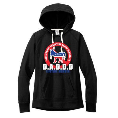 Daddd Dads Against Daughters Dating Democrats Gift Women's Fleece Hoodie