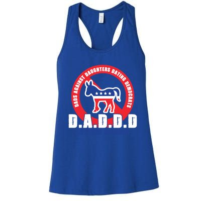 Daddd Dads Against Daughters Dating Democrats Gift Women's Racerback Tank