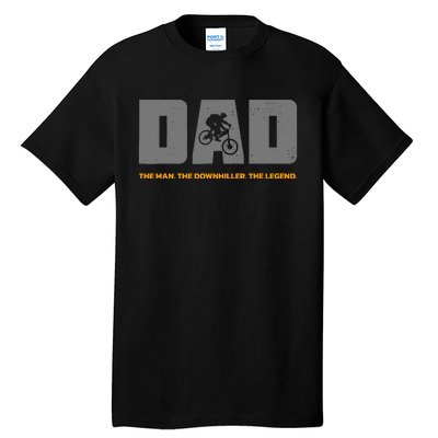 Downhill Dad And Downhill Mountain Biking For Downhill Tall T-Shirt