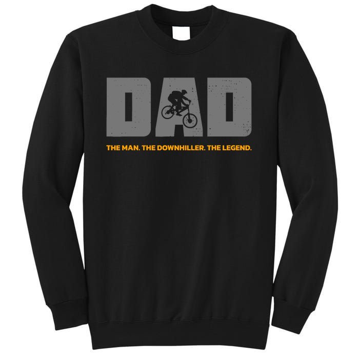 Downhill Dad And Downhill Mountain Biking For Downhill Tall Sweatshirt