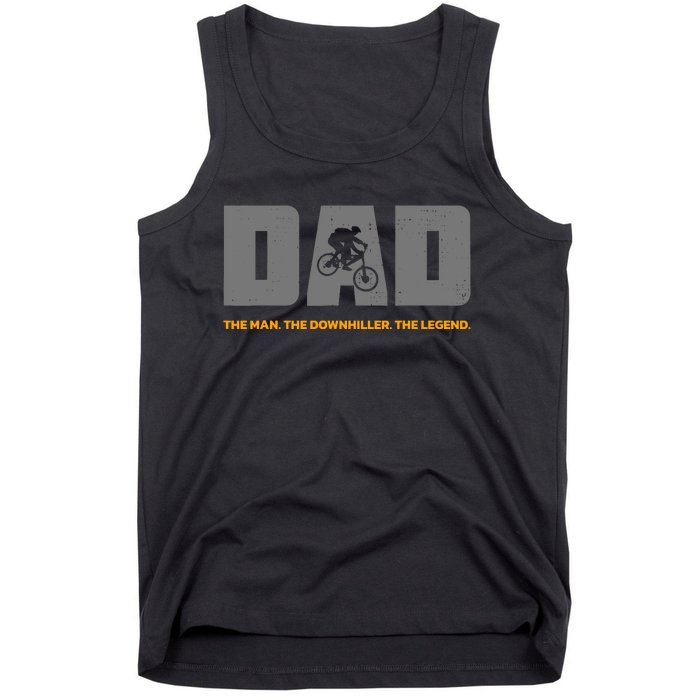 Downhill Dad And Downhill Mountain Biking For Downhill Tank Top