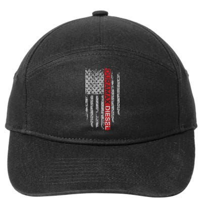 Duramax Diesel American Flag High 7-Panel Snapback Hat