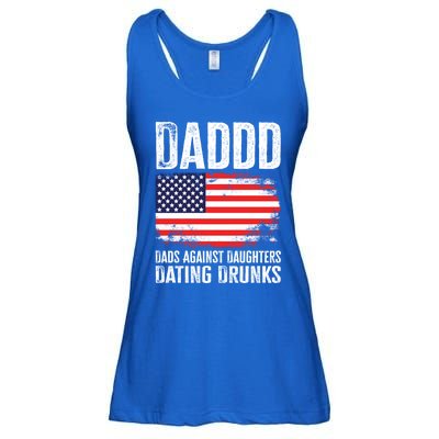 Daddd Dads Against Daughters Dating Drunks Great Gift Ladies Essential Flowy Tank