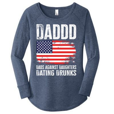 Daddd Dads Against Daughters Dating Drunks Great Gift Women's Perfect Tri Tunic Long Sleeve Shirt