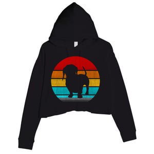 Daschund Crop Fleece Hoodie