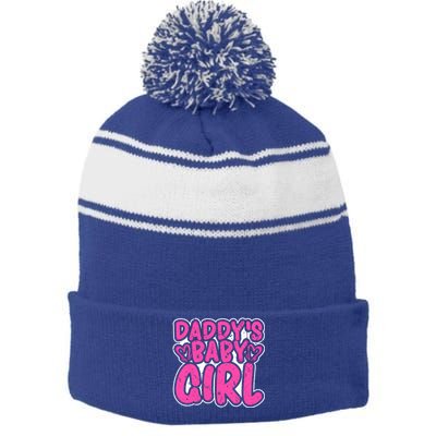 Daddys Ddlg Abdl Bdsm Kink Submissive Gift Stripe Pom Pom Beanie