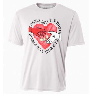 Devils Dice Angels Eyes Valentines Day Cooling Performance Crew T-Shirt