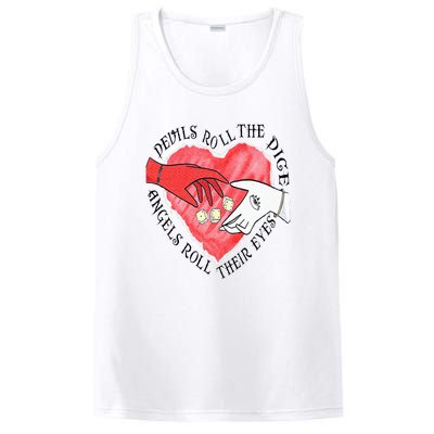 Devils Dice Angels Eyes Valentines Day PosiCharge Competitor Tank