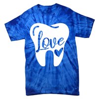 Dentist Dental Assistant Valentines Day Love Gift Tie-Dye T-Shirt