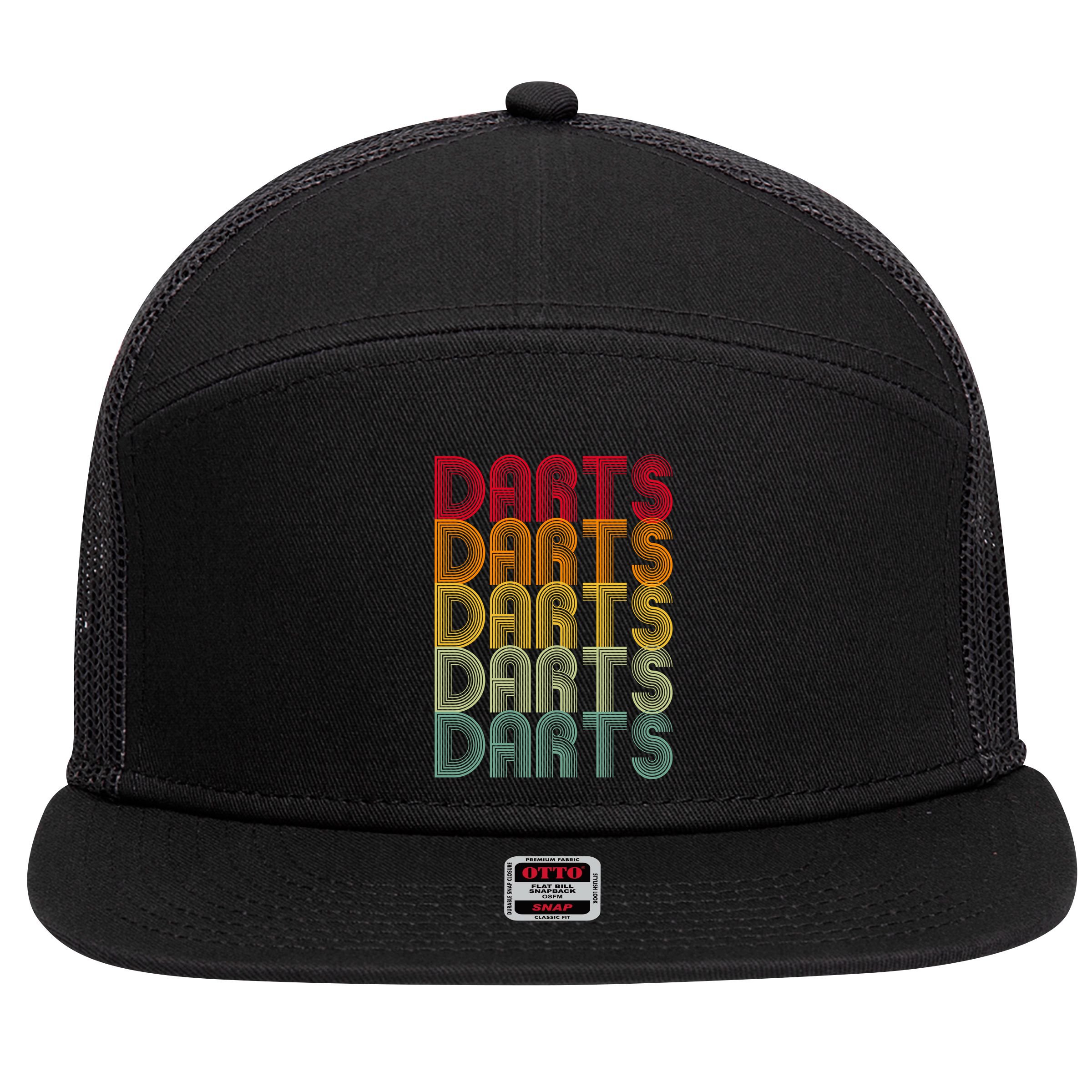 Darts 7 Panel Mesh Trucker Snapback Hat