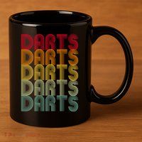 Darts 11oz C Handle Ceramic Mug