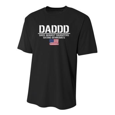 Daddd Dads Against Daughters Dating Democrats Youth Performance Sprint T-Shirt