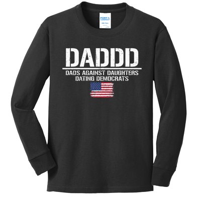 Daddd Dads Against Daughters Dating Democrats Kids Long Sleeve Shirt