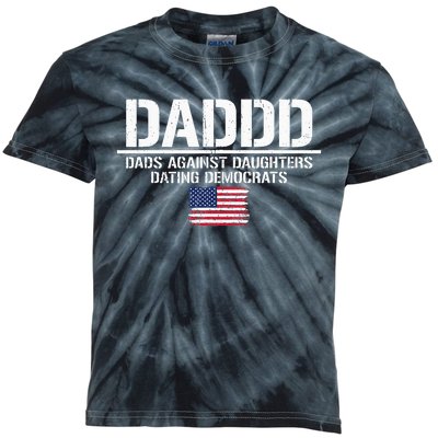 Daddd Dads Against Daughters Dating Democrats Kids Tie-Dye T-Shirt