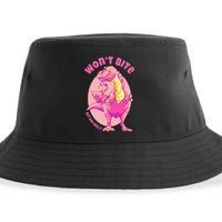 Dinosaur Dino And Daddysaurus Trex Funny Gift Sustainable Bucket Hat
