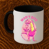 Dinosaur Dino And Daddysaurus Trex Funny Gift Mug
