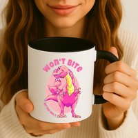 Dinosaur Dino And Daddysaurus Trex Funny Gift Mug