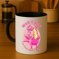 Dinosaur Dino And Daddysaurus Trex Funny Gift Mug