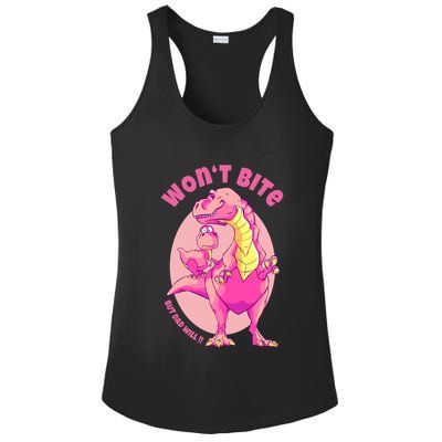 Dinosaur Dino And Daddysaurus Trex Funny Gift Ladies PosiCharge Competitor Racerback Tank