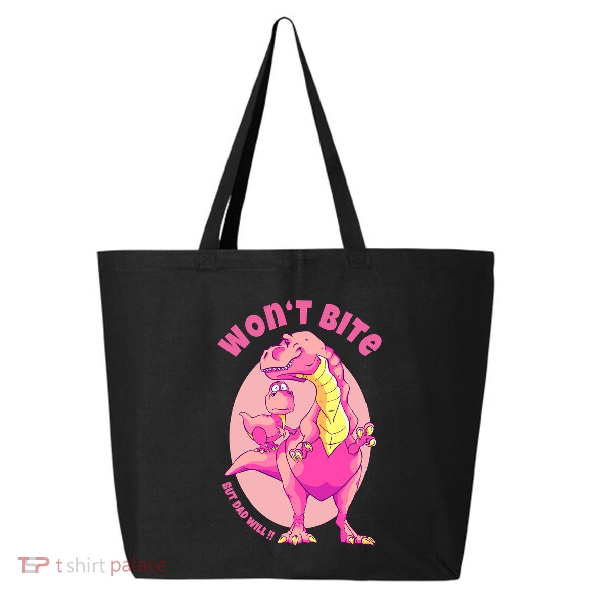Dinosaur Dino And Daddysaurus Trex Funny Gift 25L Jumbo Tote