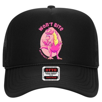 Dinosaur Dino And Daddysaurus Trex Funny Gift Trucker Hat