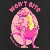 Dinosaur Dino And Daddysaurus Trex Funny Gift Golf Towel