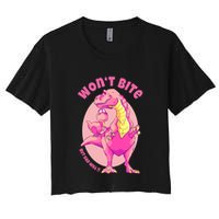 Dinosaur Dino And Daddysaurus Trex Funny Gift Crop Top