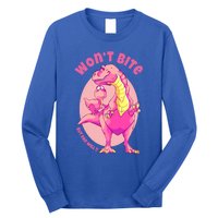 Dinosaur Dino And Daddysaurus Trex Funny Gift Long Sleeve Shirt