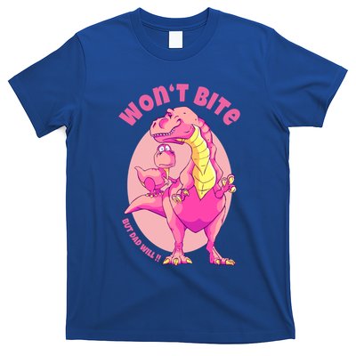 Dinosaur Dino And Daddysaurus Trex Funny Gift T-Shirt