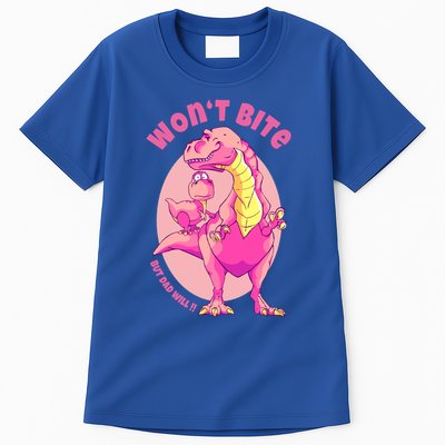 Dinosaur Dino And Daddysaurus Trex Funny Gift Tall T-Shirt