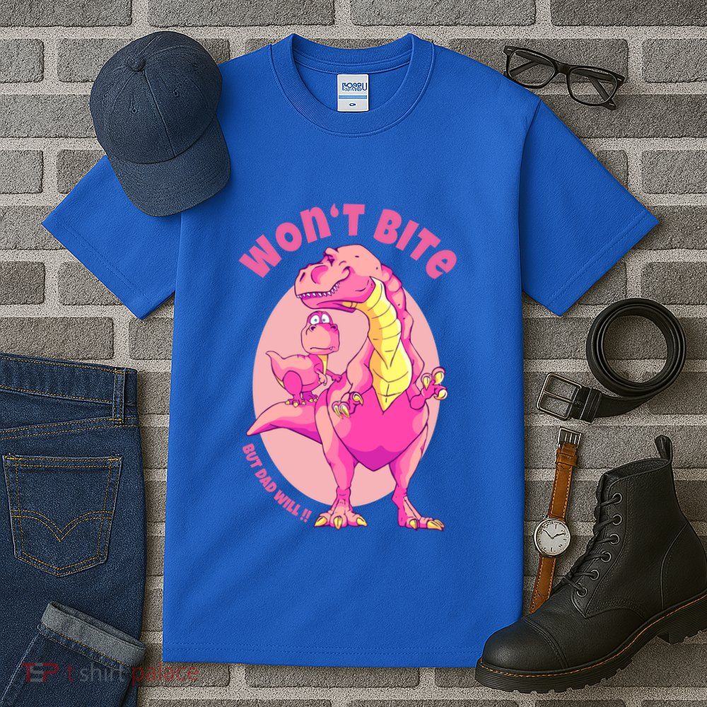 Dinosaur Dino And Daddysaurus Trex Funny Gift Tall T-Shirt